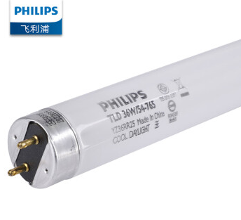 飞利浦（PHILIPS）T8日光灯管荧光灯管TLD/54-765 1.2米36W 白光6500K