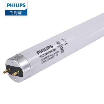 飞利浦（PHILIPS）T8日光灯管荧光灯管TLD/54-765 0.6米18W 白光6500K