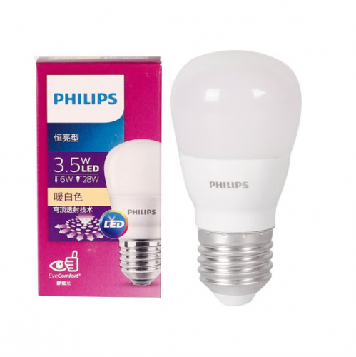 飞利浦（PHILIPS）LED球泡 3.5W E27大螺口 货号：TXH SKU：YZ0114703